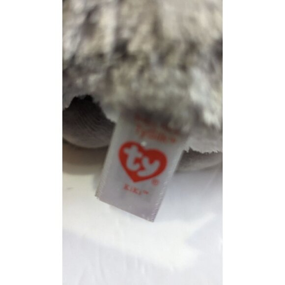 Ty Beanie Boo KiKi the Cat 9” Plush Bean Bag Stuffed Animal Tabby Cat - Picture 10 of 10